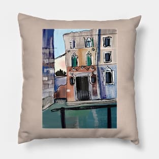 Venice illustration Pillow