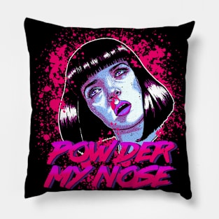 Powder my nose (neon variant) Pillow