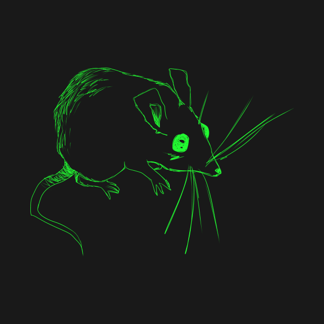 Sketch Mouse (green) by Demonic cute cat