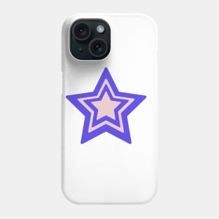 blue pink star design Phone Case