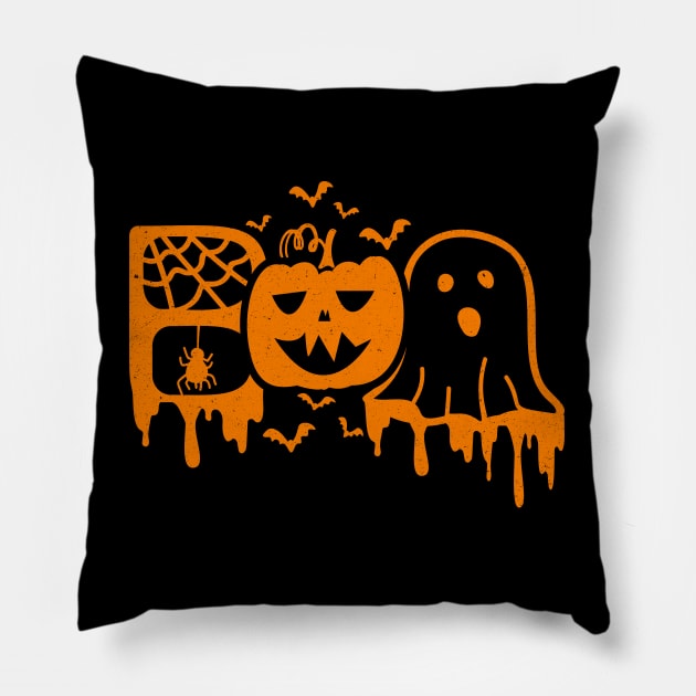 boo halloween Pillow by MZeeDesigns