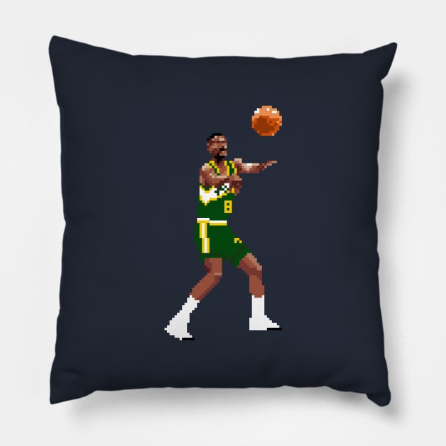 Eddie Johnson Pixel Pass Pillow by qiangdade