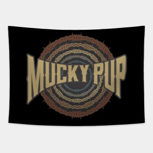 Mucky Pup Barbed Wire Tapestry