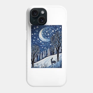 Moonlit Reverie: The Hare's Serenity Phone Case