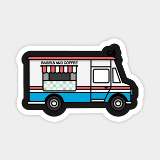 Bagel & Coffee Truck. Magnet