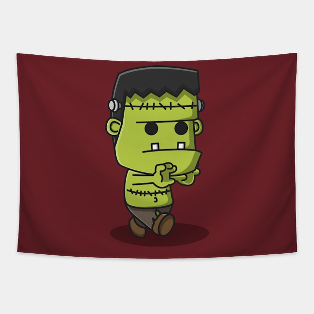 cute zombie Tapestry by fflat hds