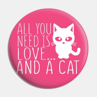 All You Need Is Love And A Cat Pin