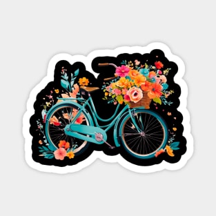 Stylish vector graphic of a retro bicycle. Magnet