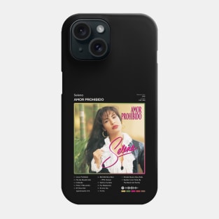 Selena - Amor Prohibido Tracklist Album Phone Case