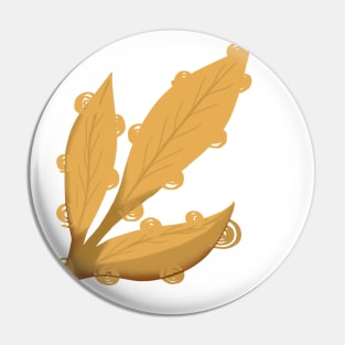 Spiral brown leaf Pin