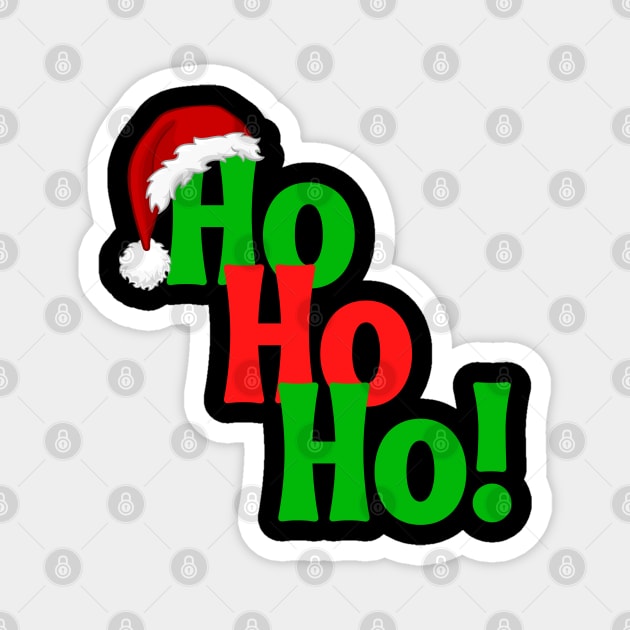 Ho, Ho, Ho - Christmas Magnet by E.S. Creative