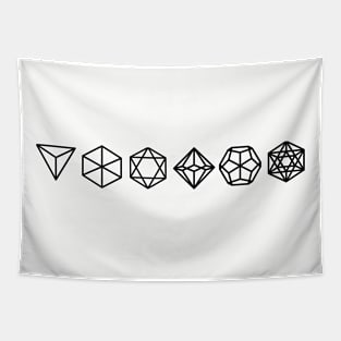 Geometric Minimalist RPG Dice Tapestry