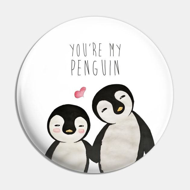 You're my Penguin | When Penguins are in Love Pin by applebubble