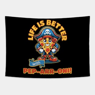 Life is Better with Pep-ARR-oni! Tapestry