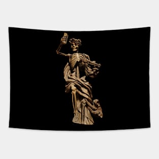 Halloween Skeleton Statue Tapestry