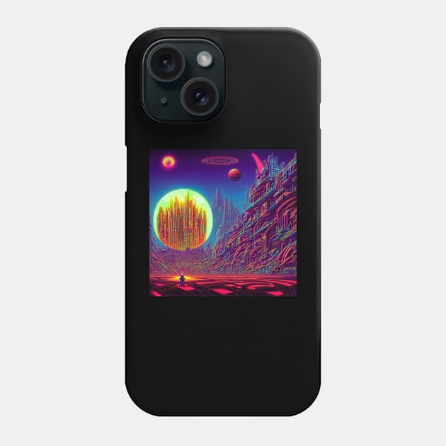 Glowing Mysterious Astral City Phone Case by Mysterious Astral City