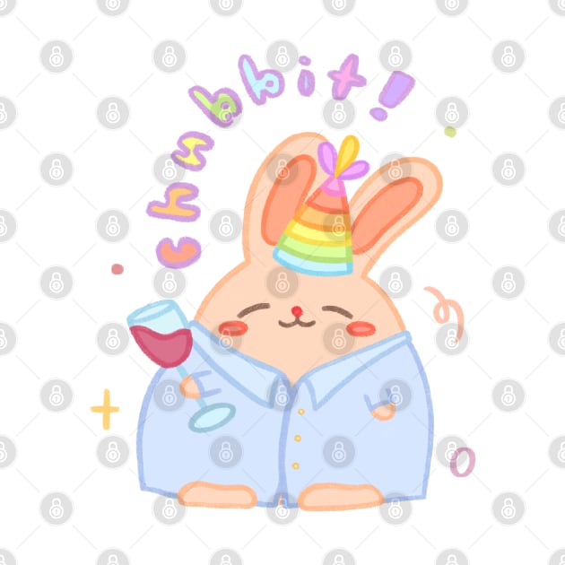 Chubbit Wine Party Logo (with font) by Chubbit