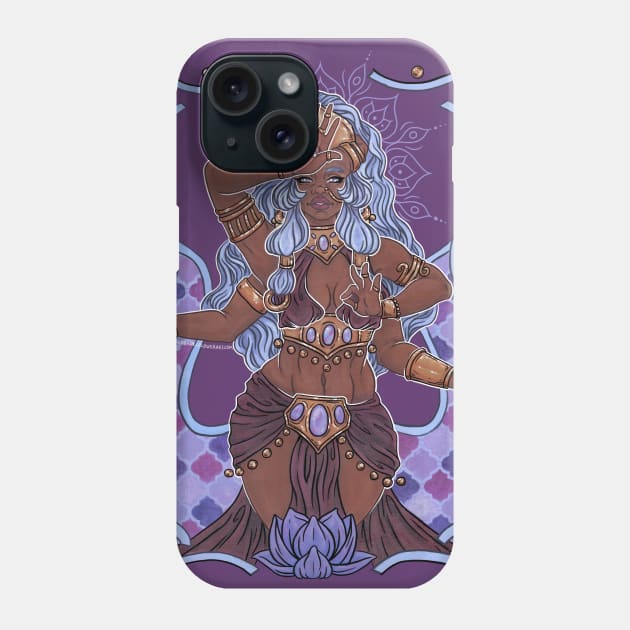 Opal Goddess Phone Case by WildSkullflowerArt