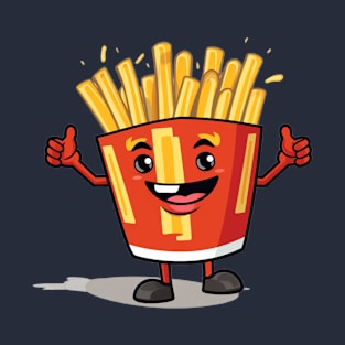 kawaii french fries T-Shirt cute potatofood T-Shirt