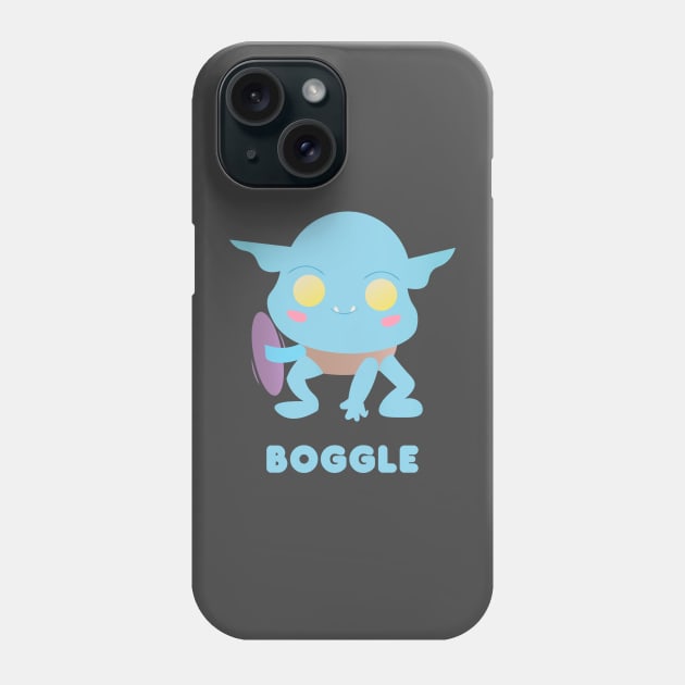 Kawaii Boggle Monster Phone Case by FlutesLoot