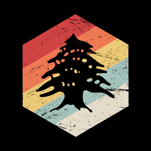 Retro Lebanon Cedar | Lebanese Graphic by MeatMan