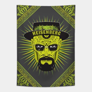 Heisenberg Skull in Green Tapestry