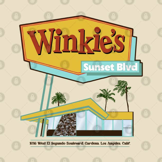 Winkies Restaurant / Mulholland Drive by darklordpug