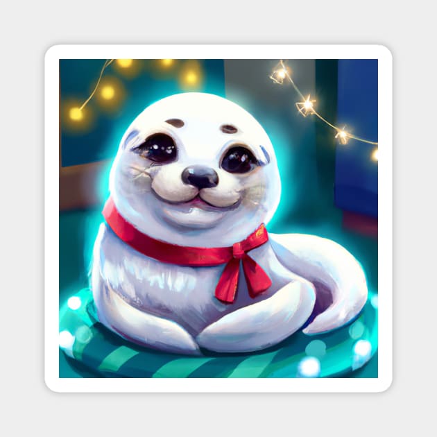 Cute Seal Drawing Magnet by Play Zoo