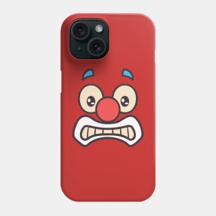 Funny Clown Face Cartoon Illustration Phone Case