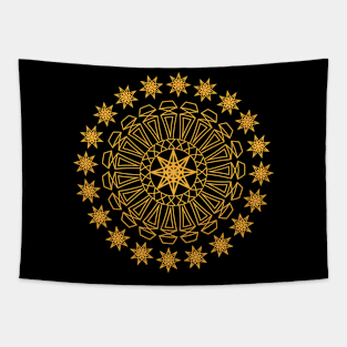 constructive magic mandala Tapestry