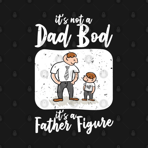 Dad Bod | White Text Funny Dad by Estrytee