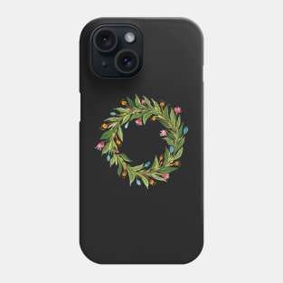 Watercolor Floral Wreath Phone Case