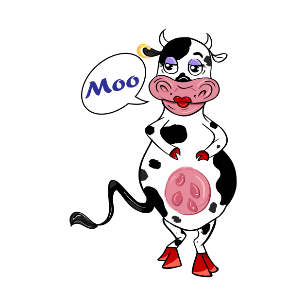 lady cow by MmzArtwork