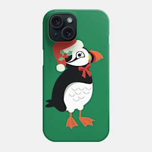 Puffin Santa Phone Case