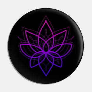 Lace lotus flower mandala purple Pin