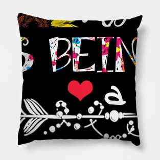 Happiness is being a daughter mothers day gift Pillow