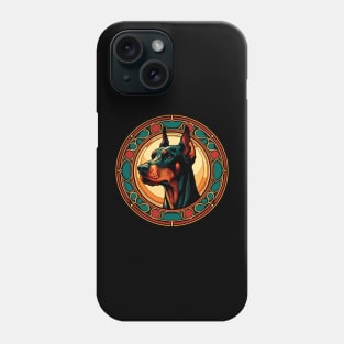 Doberman Pinscher  - Art Nouveau Dog Design Phone Case