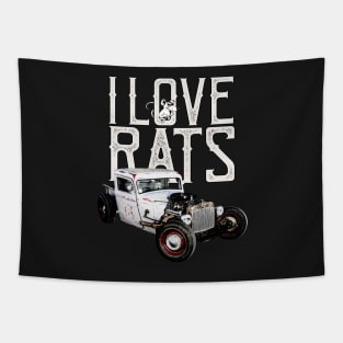 Auto Series I Love Rats Tapestry