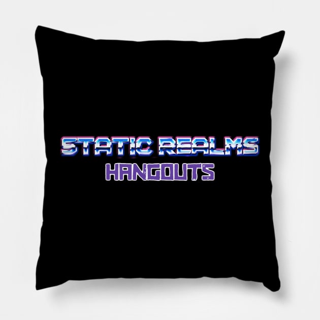 Static Realms Hangouts Pillow by Electrish