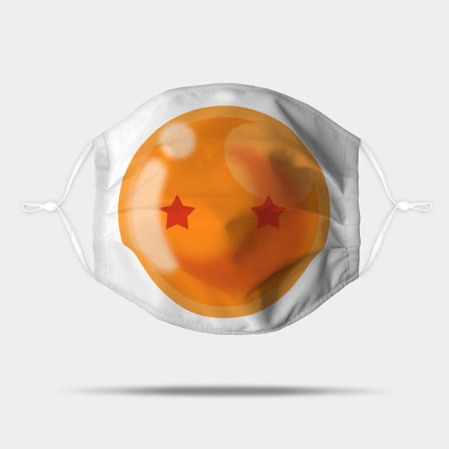 2 Star Ball Dragon Ball Mask Teepublic