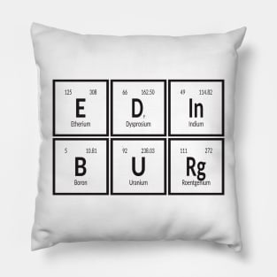 Edinburg City | Periodic Table of Elements Pillow