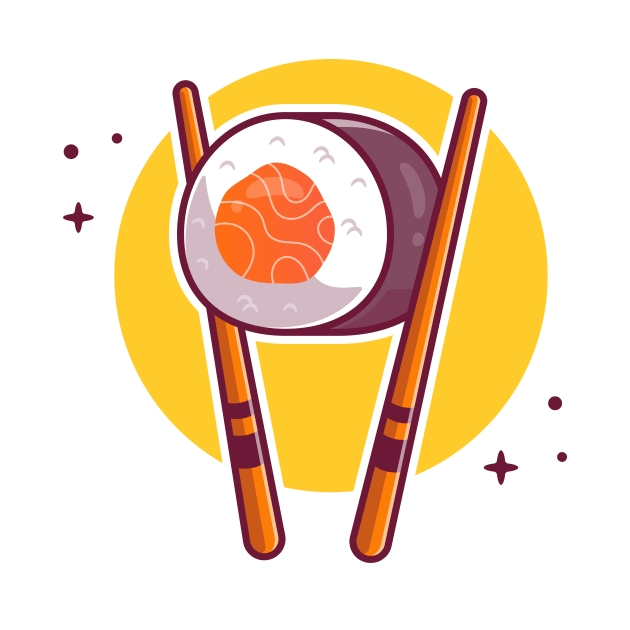 Sushi With Chopstick by Catalyst Labs