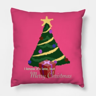 Late Christmas Gift Pillow