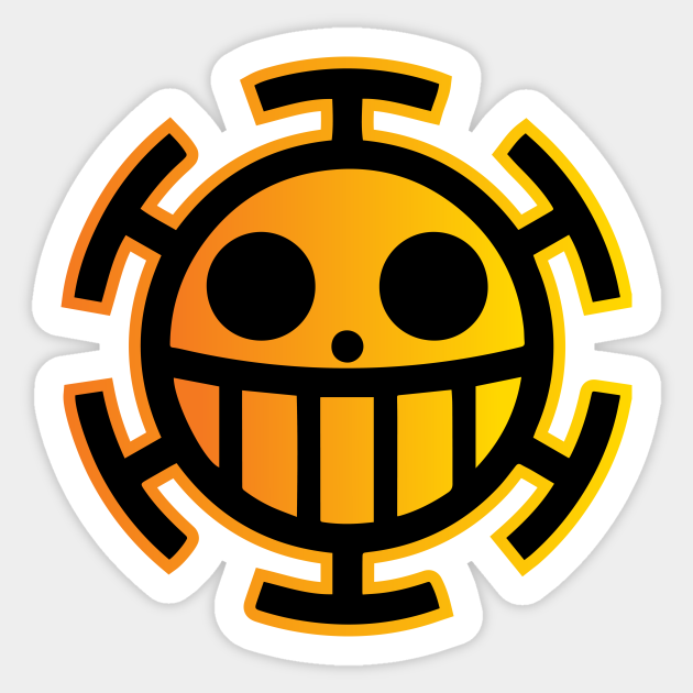 Trafalgar Law Pirates Logo Trafalgar Law Autocollant Teepublic Fr