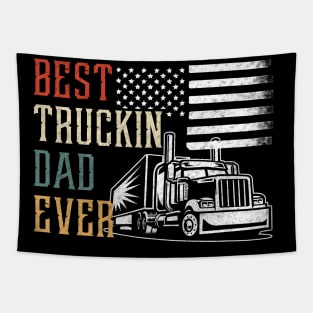 Best Truckin Dad Ever Tapestry