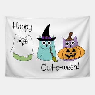 Happy Owl-o-ween Tapestry