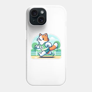 Purrfect Parkrun: Feline Fitness Fun Phone Case