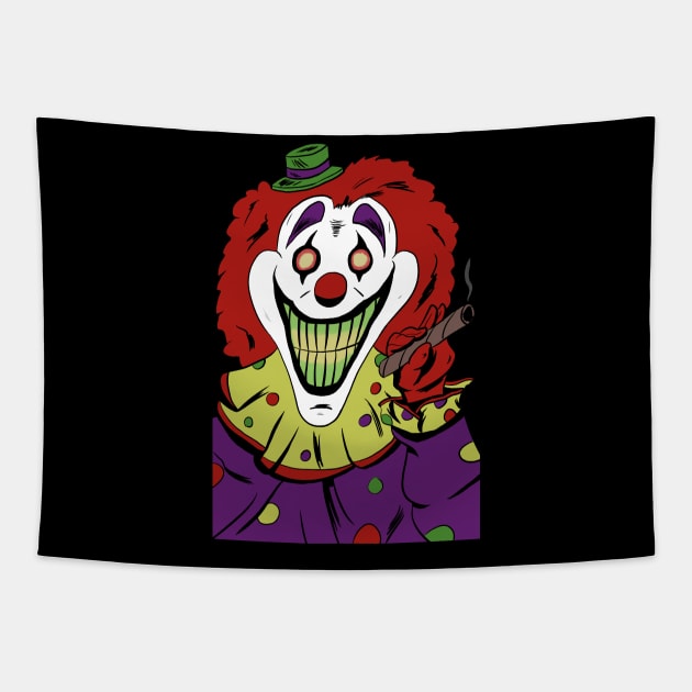 Zeebo the Clown Tapestry by Black Snow Comics