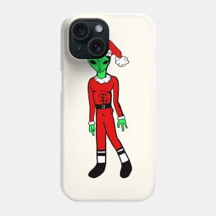 Alien and his Christmas Phone Case