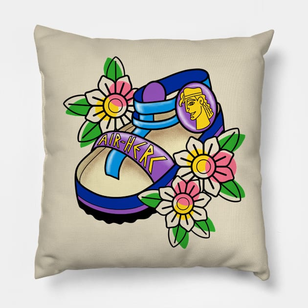 Herc Sandals Pillow by Jahaziel Sandoval